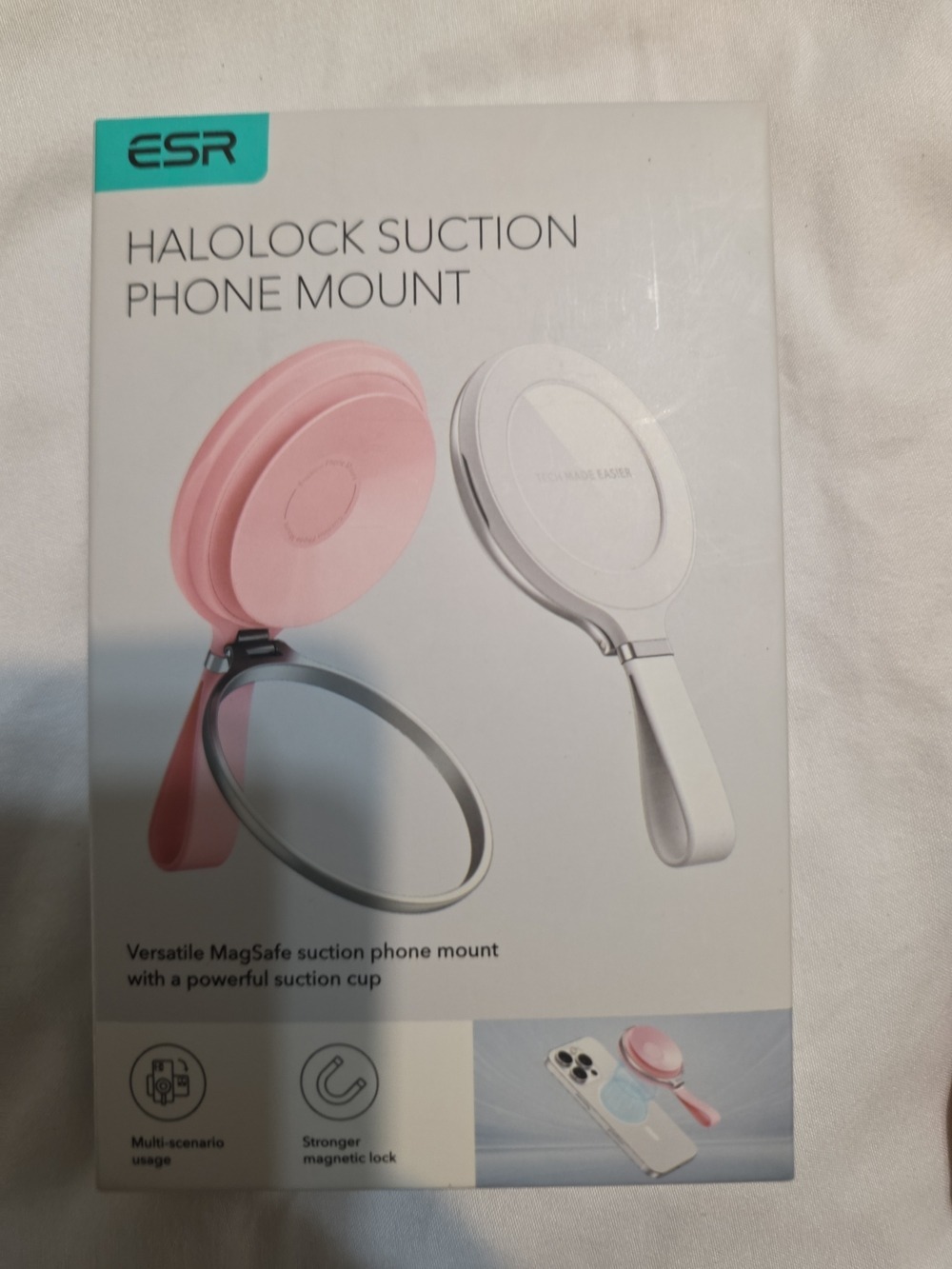 HaloLock Suction Phone Mount - Pink